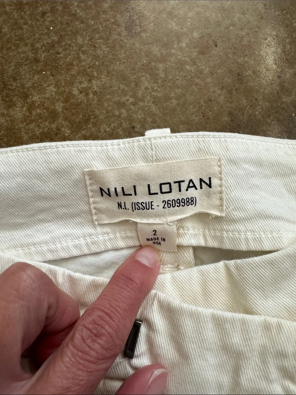 Nili Lotan Paris pants eggshell
